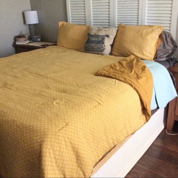 Threshold Other - Threshold Mustard Yellow Three Piece Comforter Set